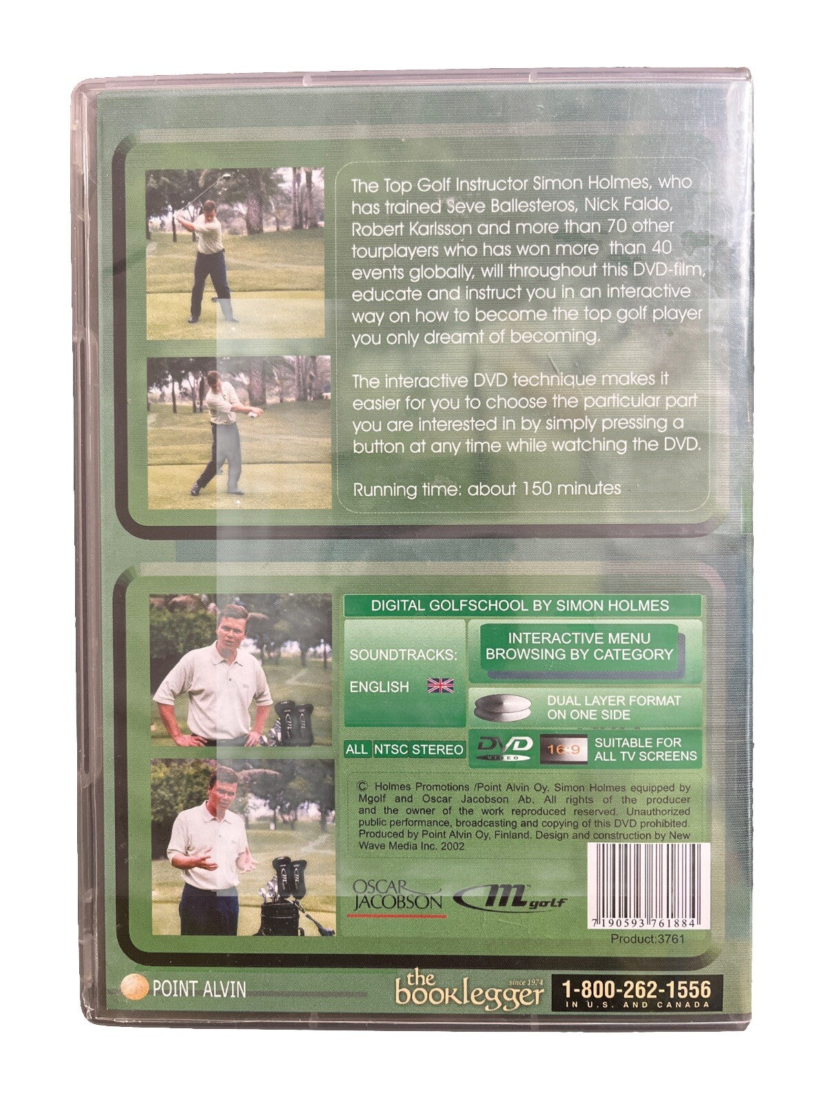 Golf Learning Class Video Digital Golf School By Simon Holmes Interactive DVD
