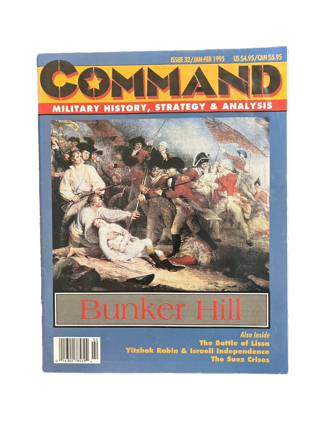 XTR Collectable Command Military History Wargame Magazine #32 1995 - Bunker Hill