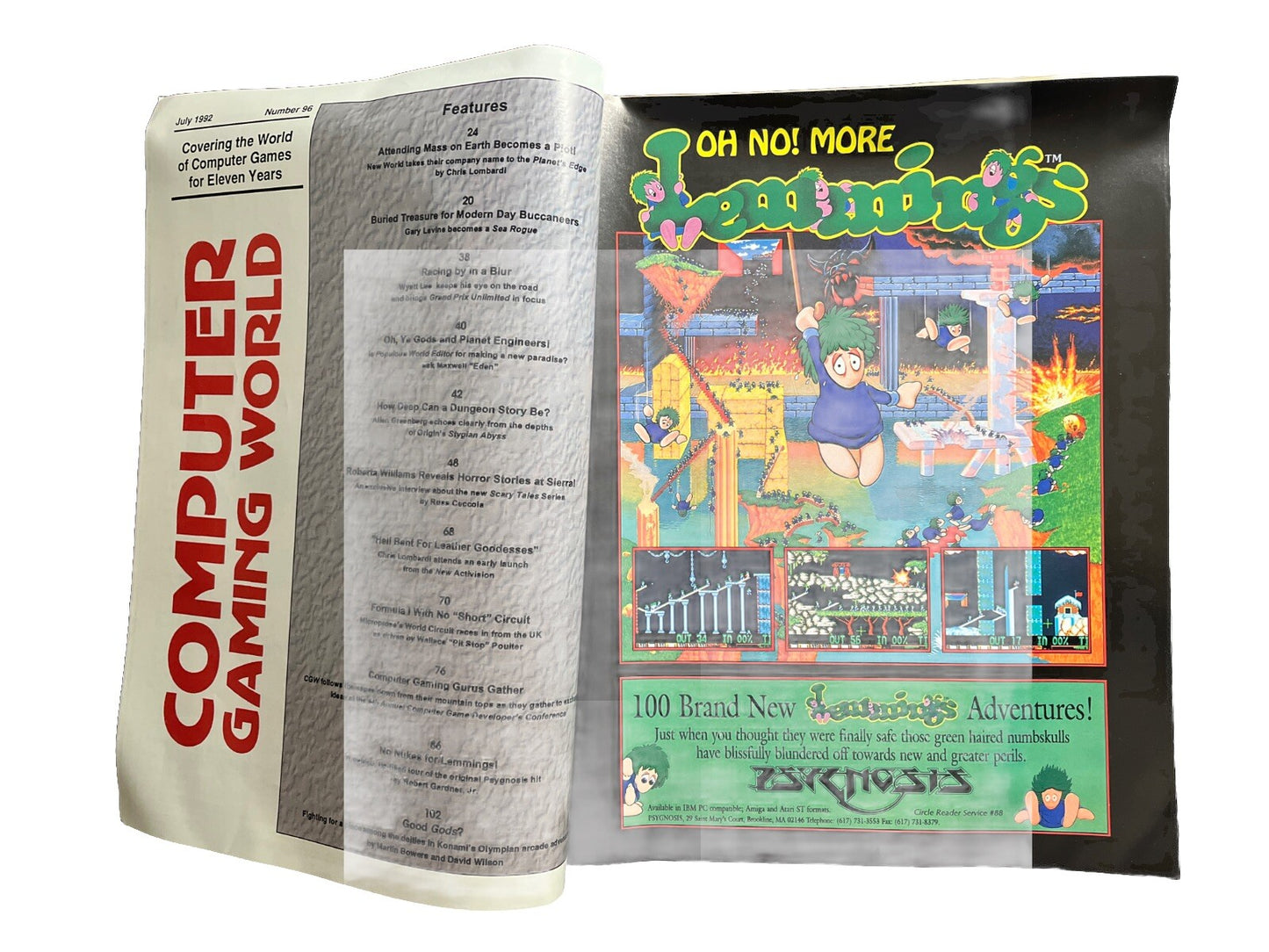 Computer Gaming World Strategy Magazine #96 Accolade’s Grand Prix Unlimited