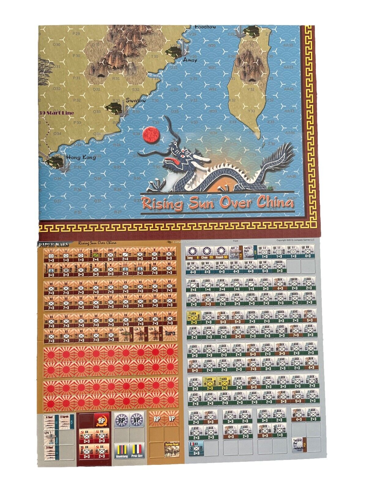 Compass Paper Wars Magazine #83 With Complete War Game - Rising Sun Over China