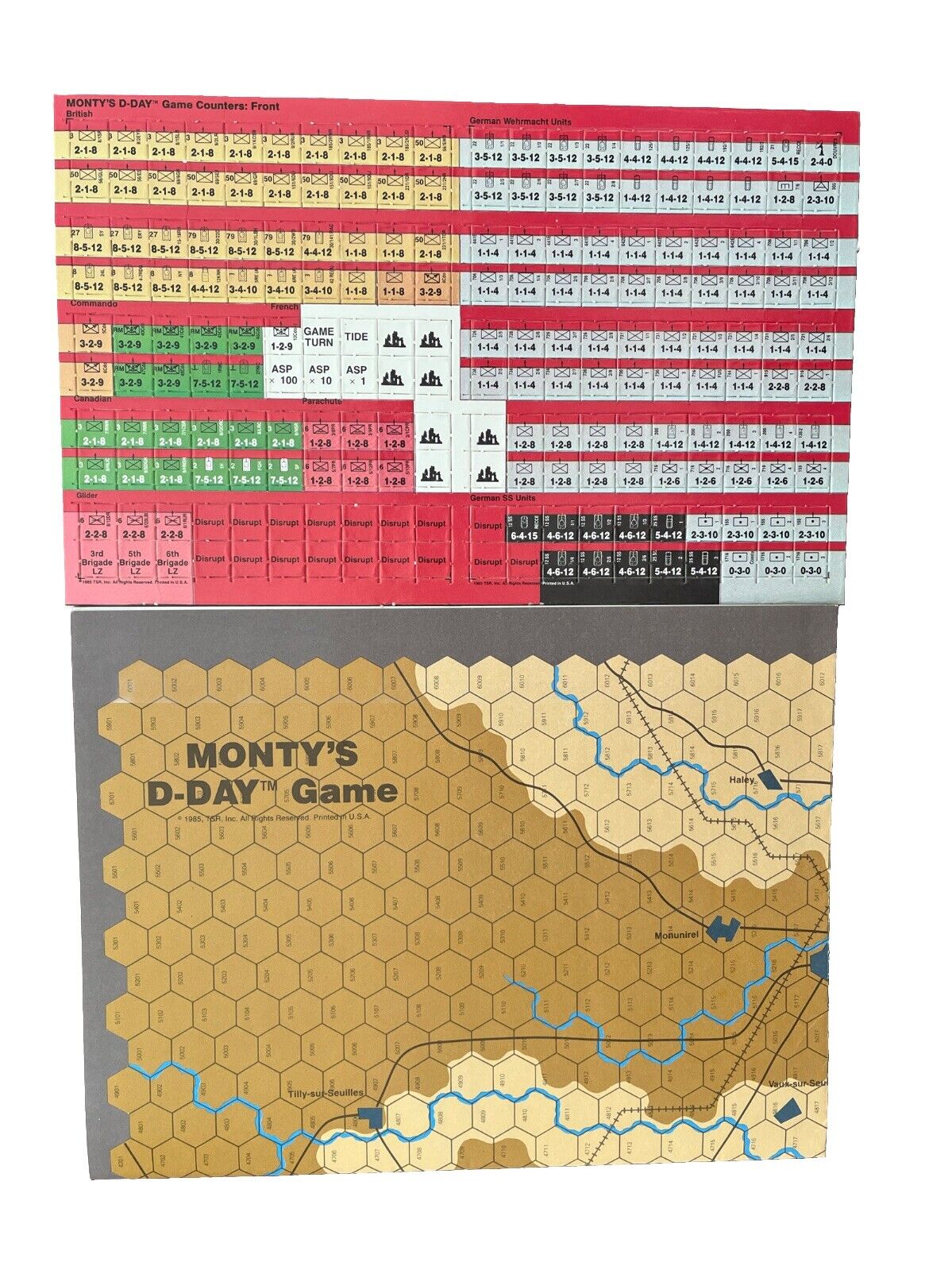 Strategy & Tactics Historical Military War Game Magazine #102 Monty’s D-Day
