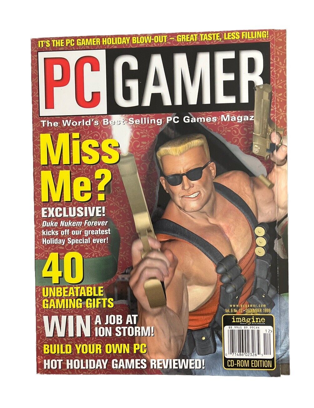 Vintage PC GAMER Magazine Vol.6 No.12 December 1999 - Duke Nukem Forever