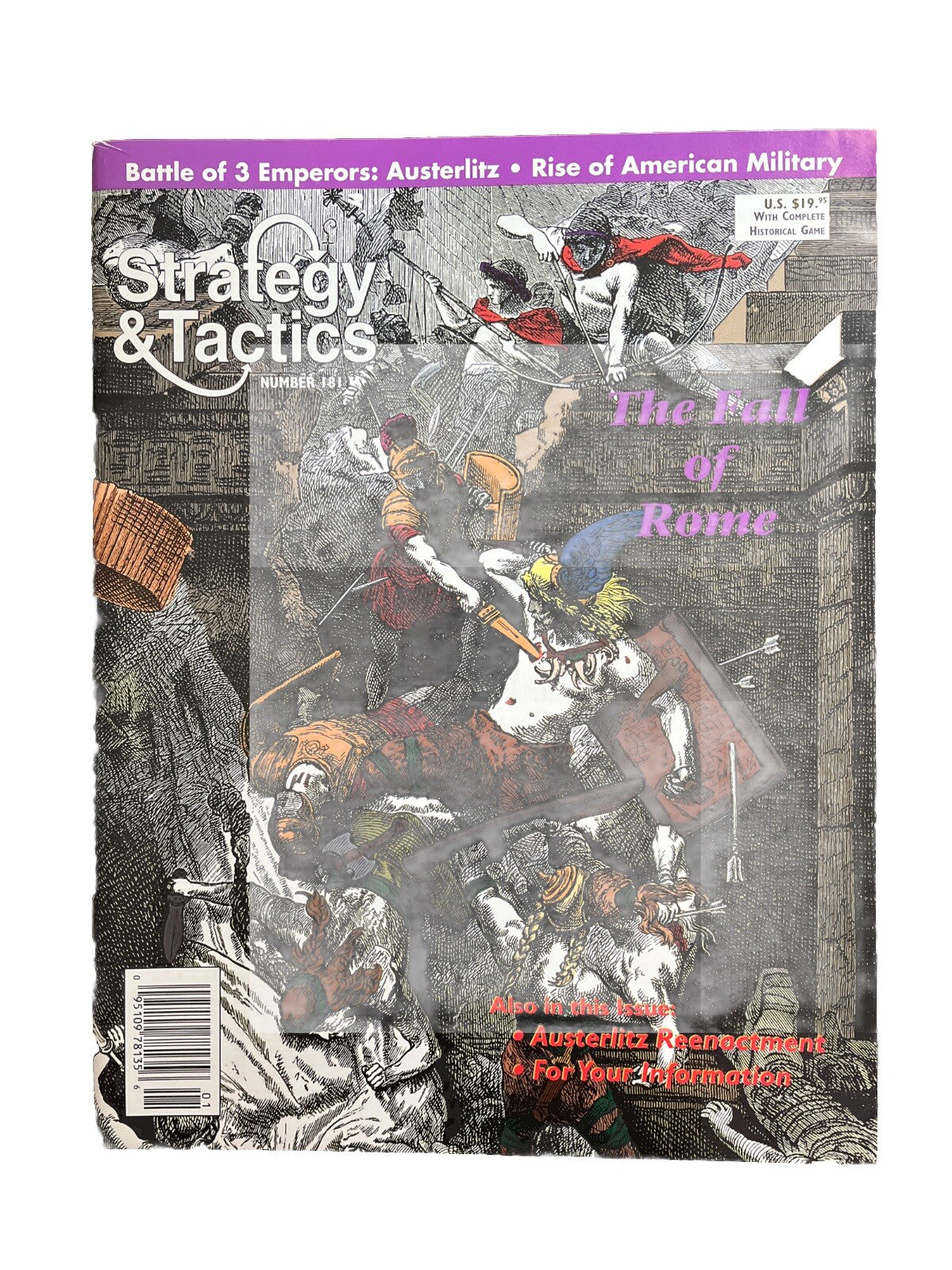 Strategy & Tactics Tabletop Wargame Magazine #181 The Fall Of Rome