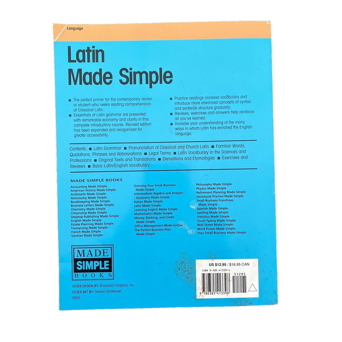 Latin Made Simple by Rhoda Hendricks (1992, Trade Paperback)