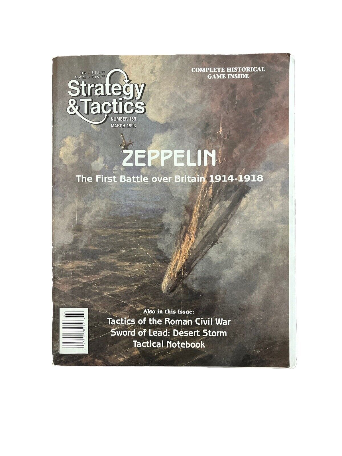 Strategy & Tactics Military History Magazine #159 With War Board Game - Zeppelin