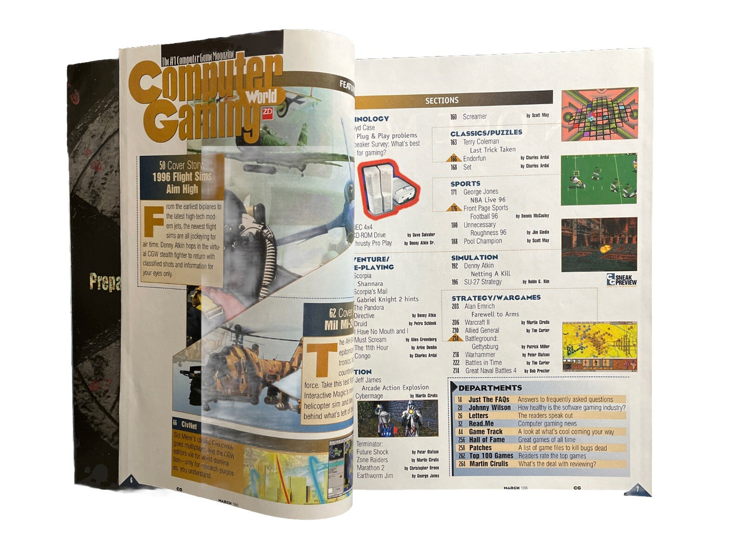 Classic Vintage Computer Gaming World Magazine #140 March 1996 Blades & Bullets