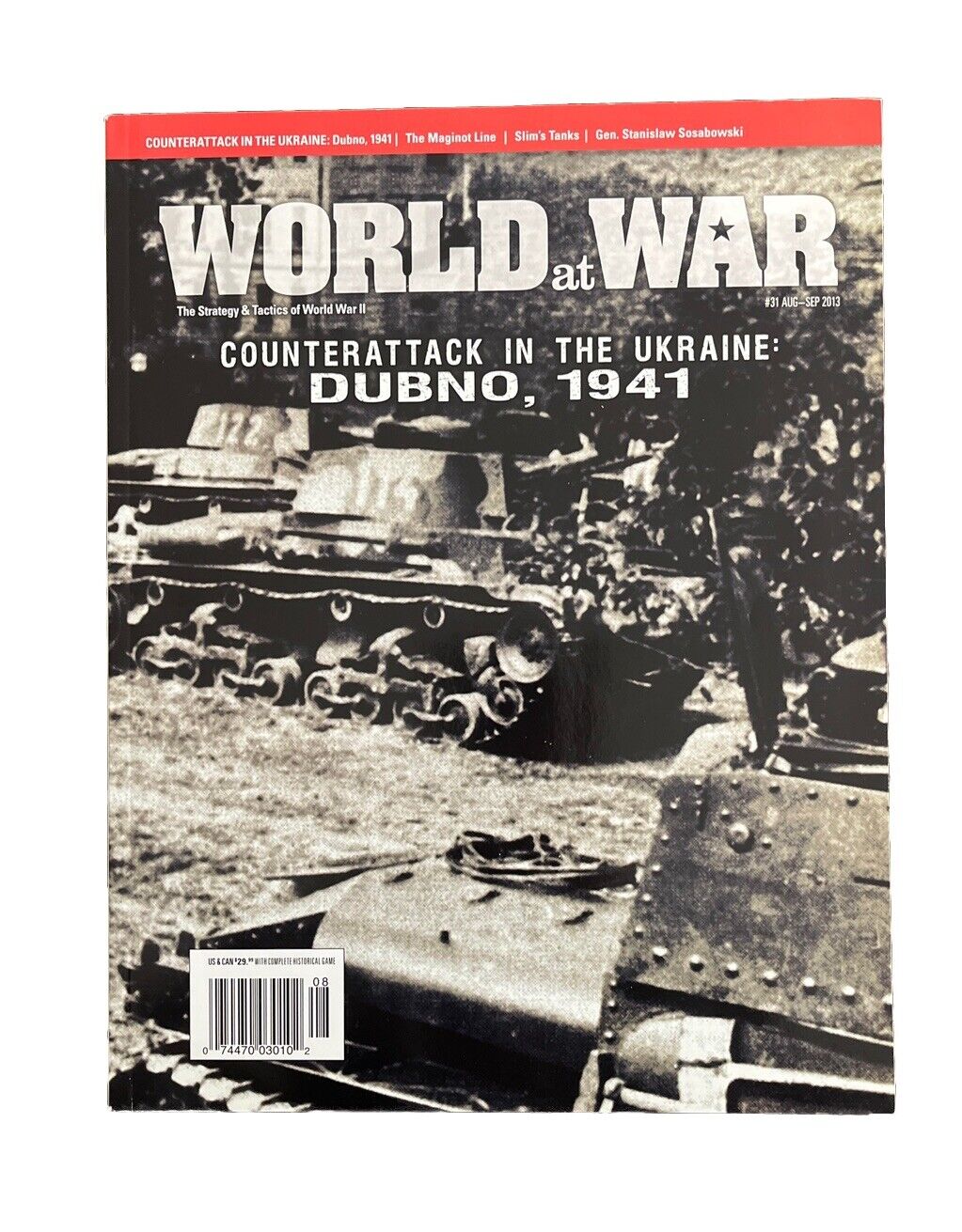 World At War Mag #31 And Board Game - Counterattack In The Ukraine - Dubno, 1941