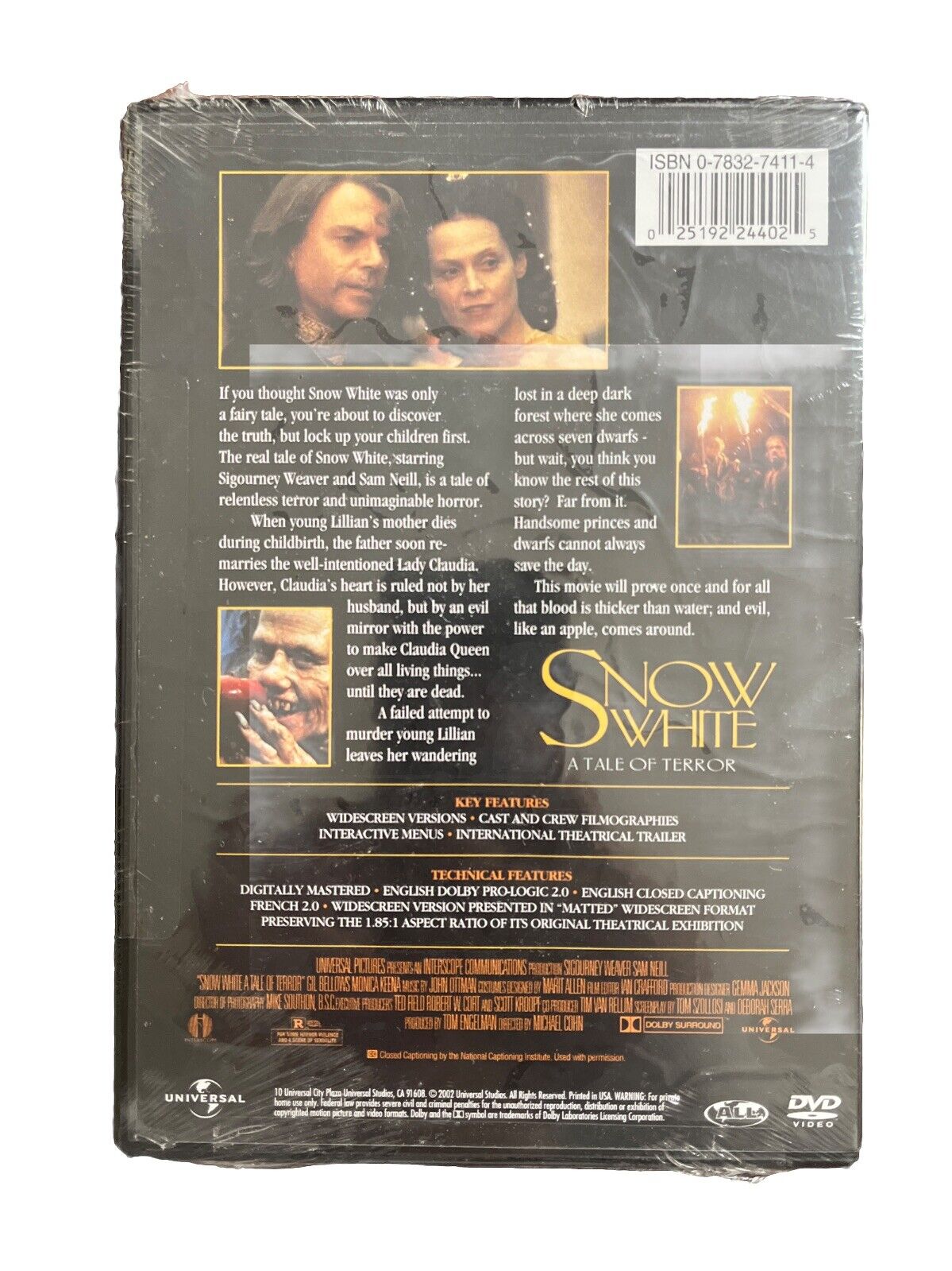 Classic Scary Movie Snow White: A Tale of Terror (DVD, 2002) - Widescreen