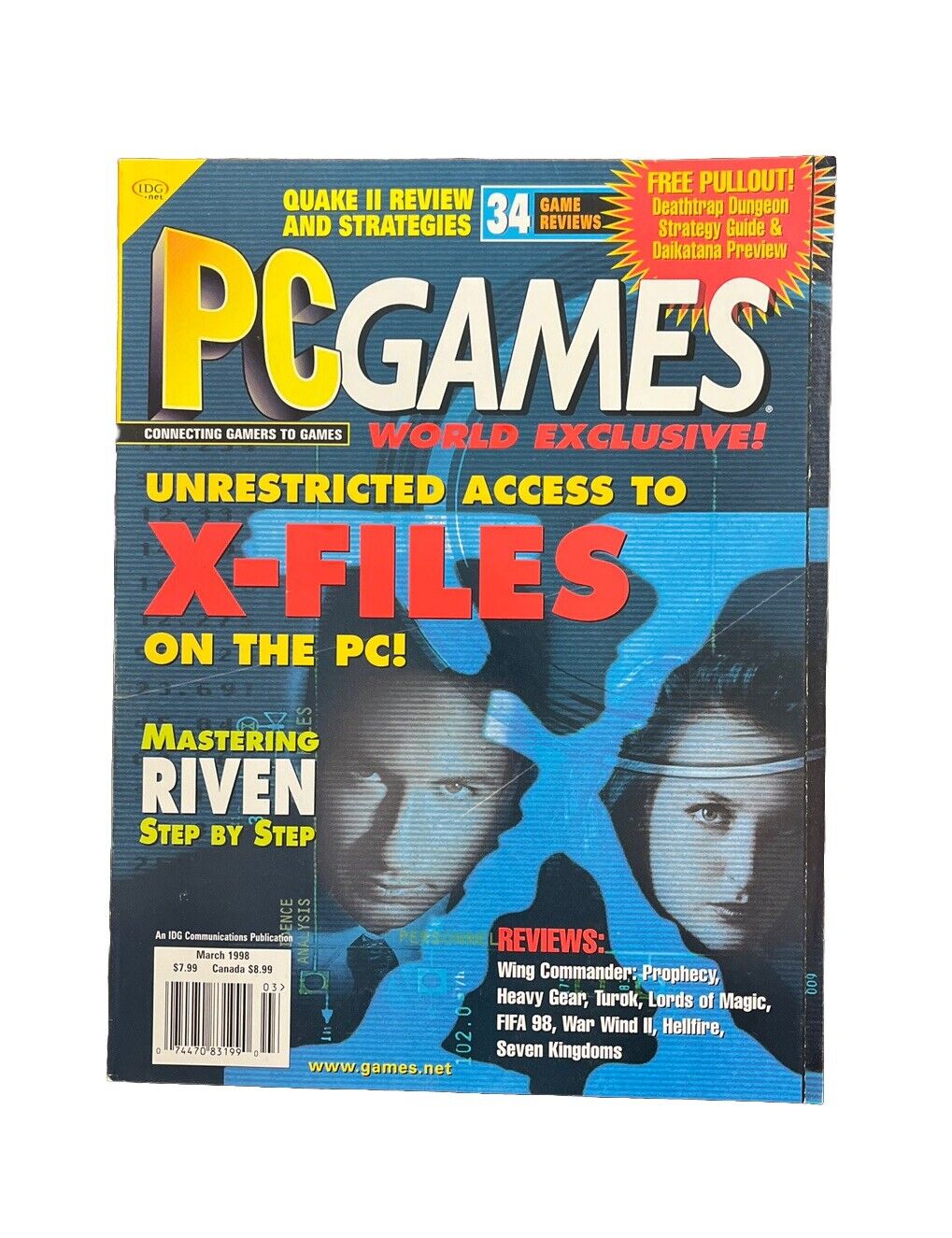 Vintage PC Games Magazine Vol.5 No.3 Unrestricted Access To X-Files On The PC!