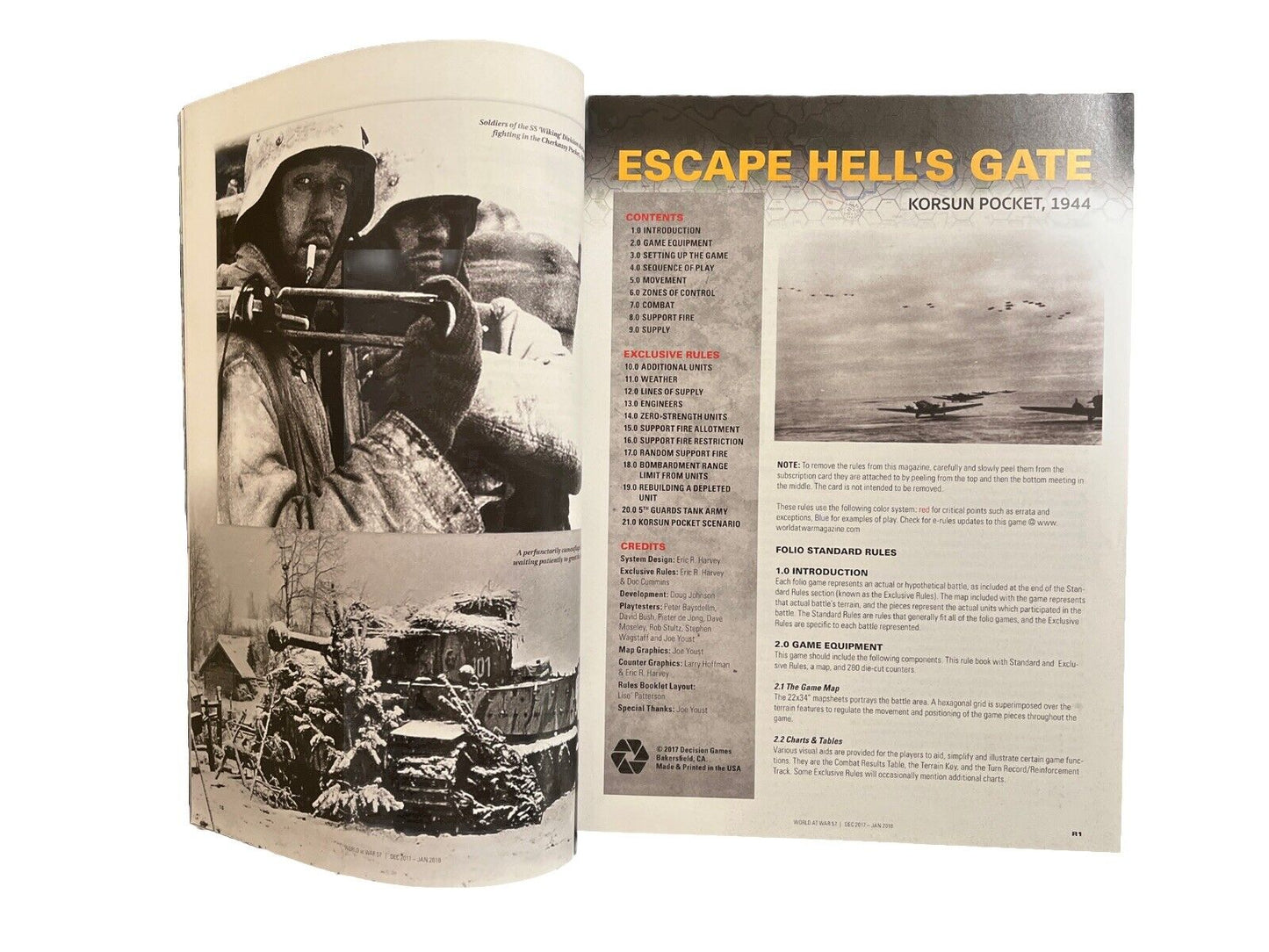 World At War Magazine #57 With Historical Military Board Game - Hell's Gate