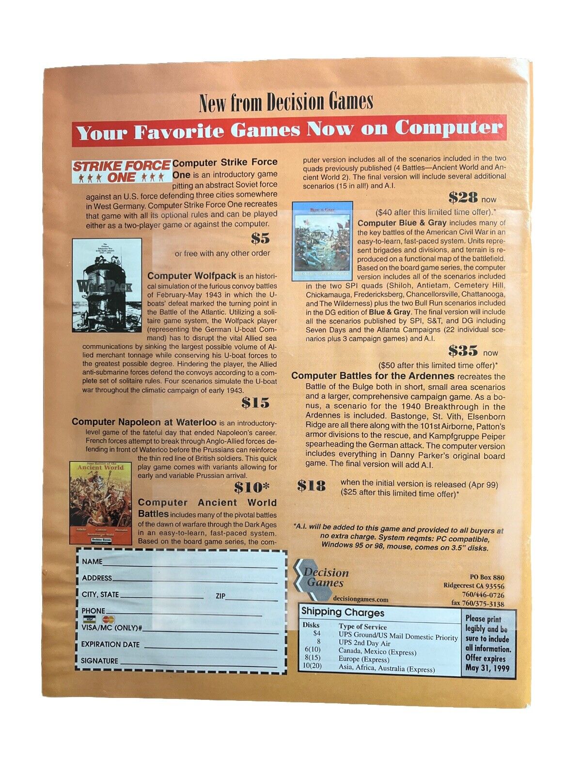 Strategy & Tactics Wargame Magazine #194 German Attack On Murmansk 1941