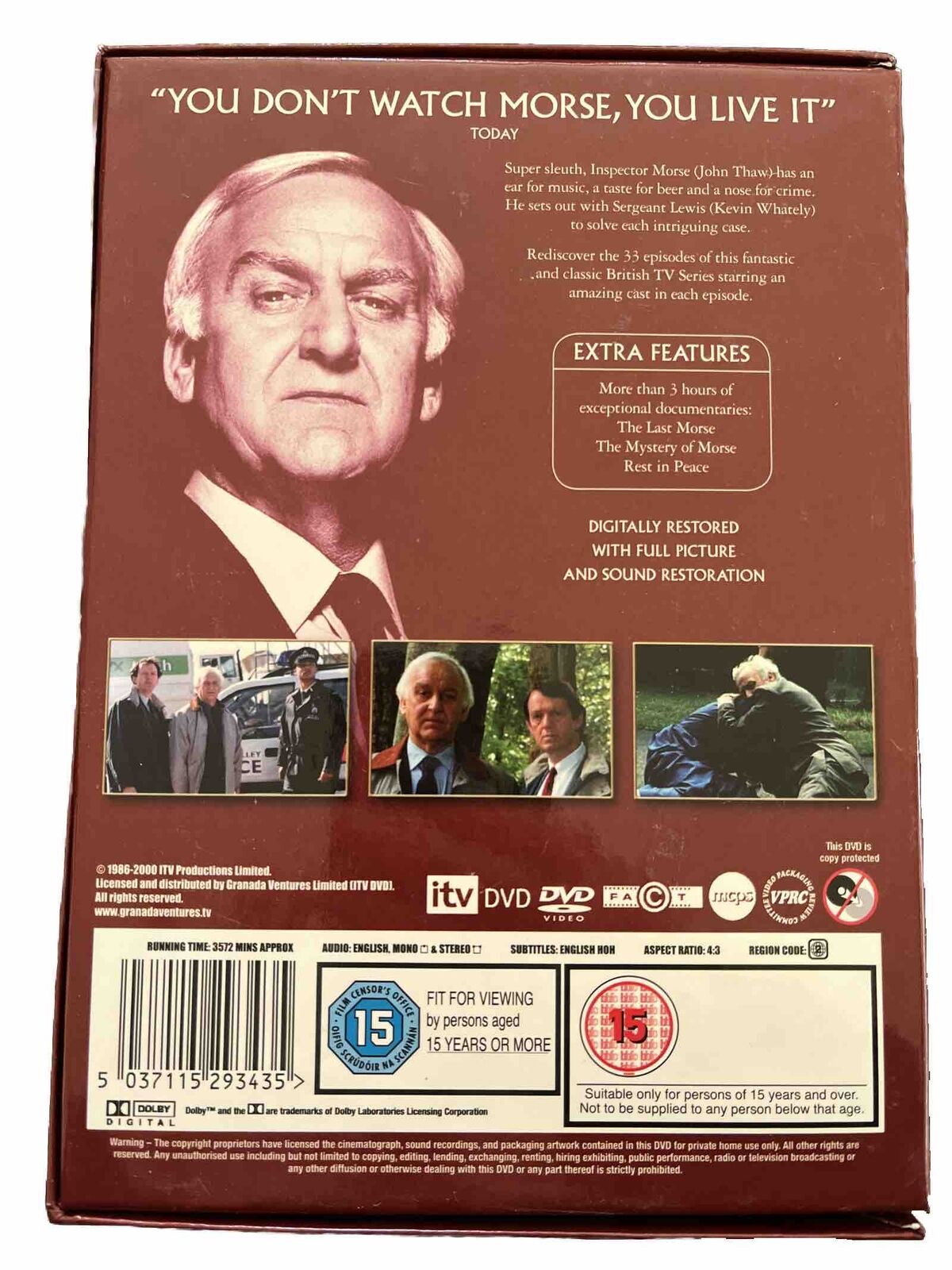 Inspector Morse The Complete Case Files 33 Episodes DVD Box Set