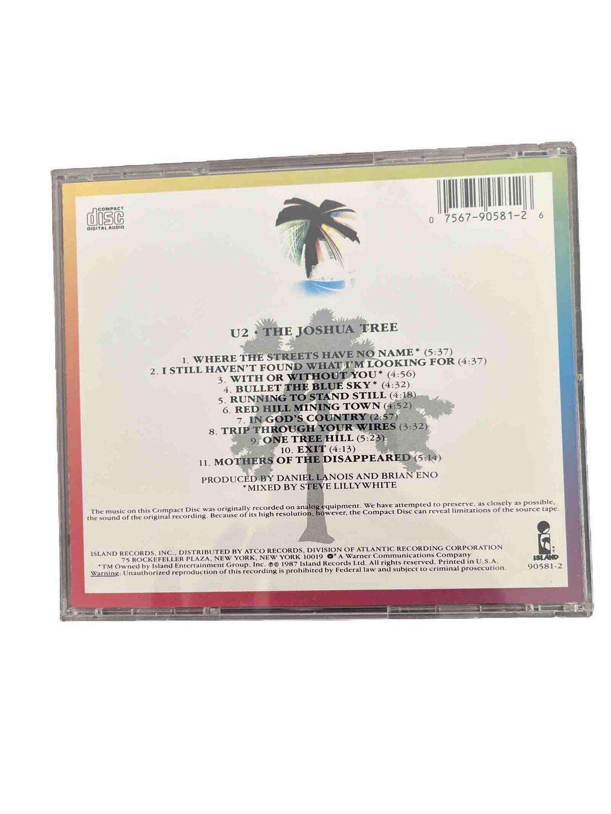 U2 : The Joshua Tree CD