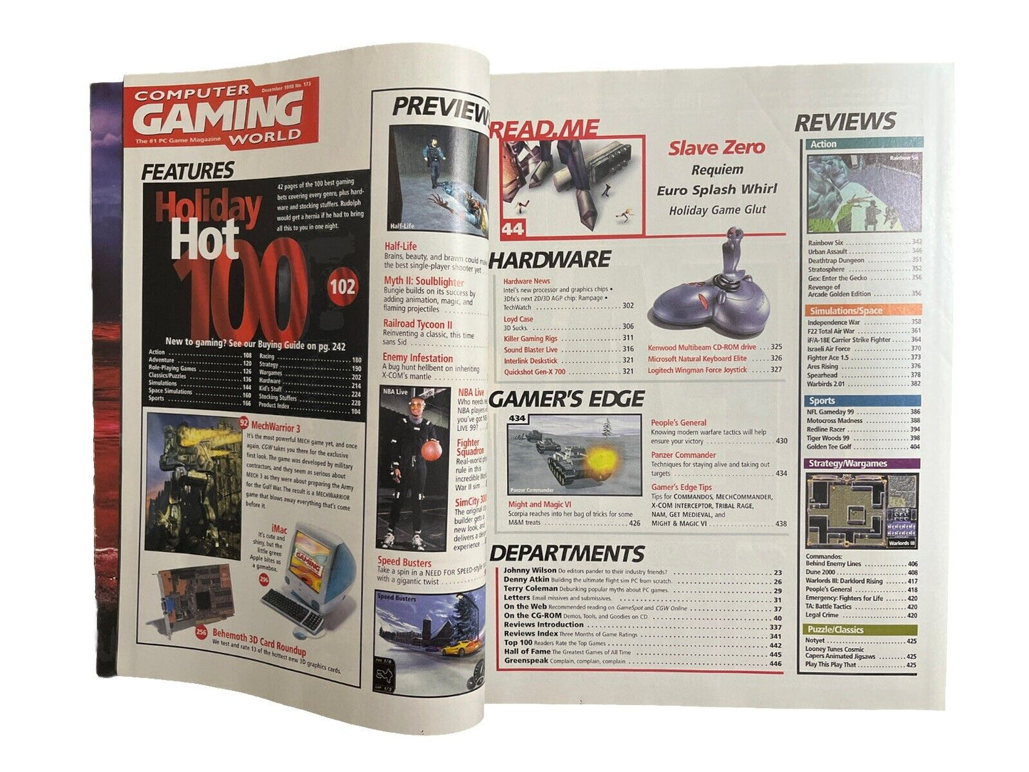 Vintage Computer Gaming World Magazine #173 December 1998 - Holiday Hot 100