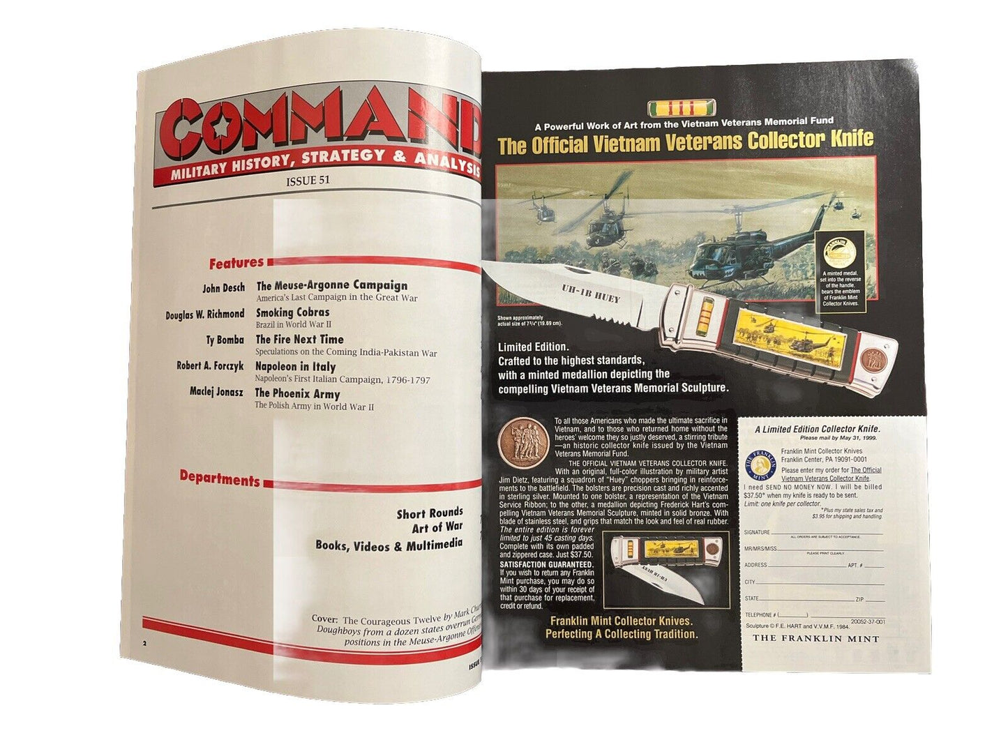 XTR Vintage Collectable Command Wargaming Magazine #51 - The Meuse-Argonne