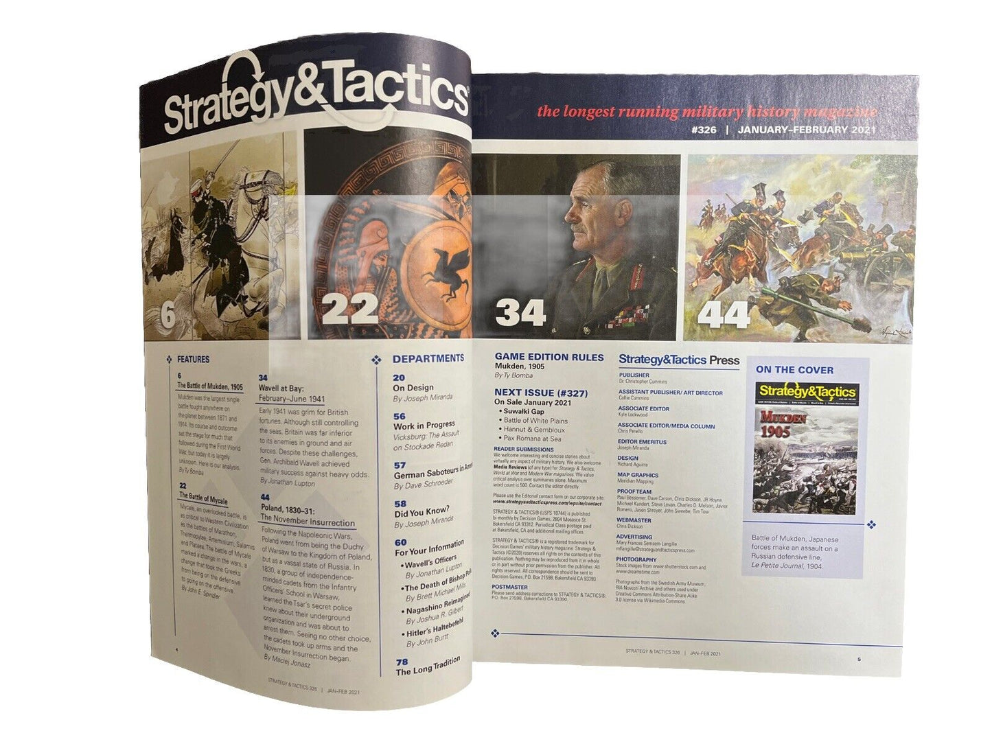 Strategy & Tactics magazine #326 With Military History War Game - Mukden 1905