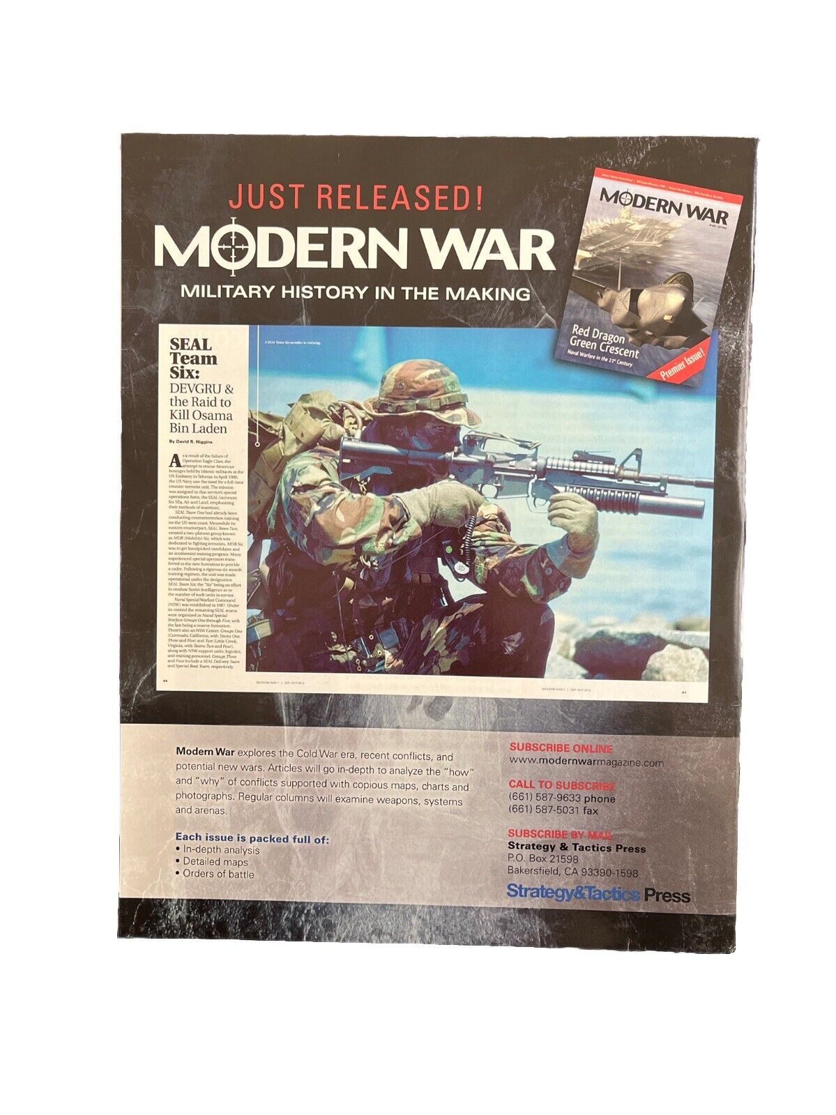 World At War Magazine #25 With Historical Tabletop Game Keren - East Africa 1941