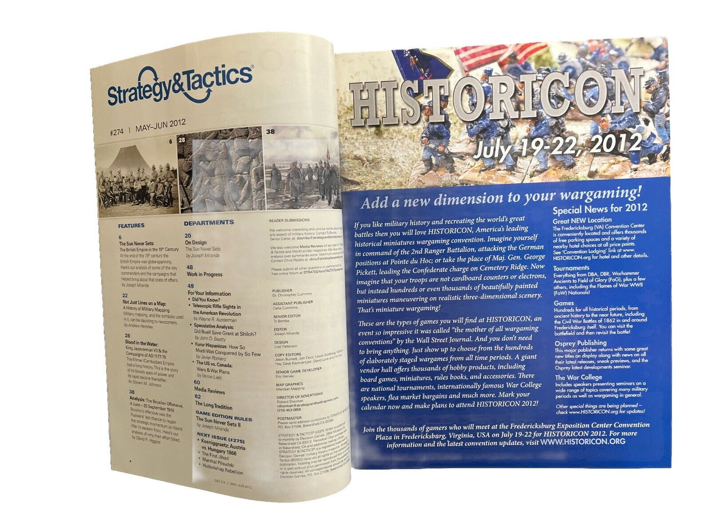 Strategy & Tactics Magazine #274 With Historical Board Game - The Sun Never Sets