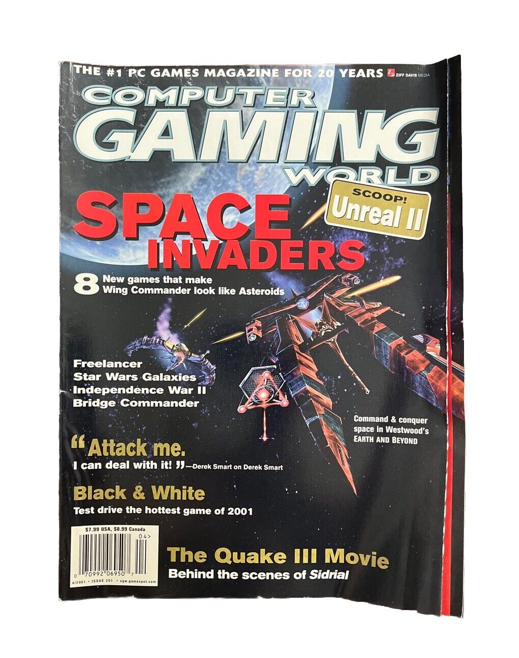 Computer Gaming World Strategy Magazine #201 2001 Space Invaders