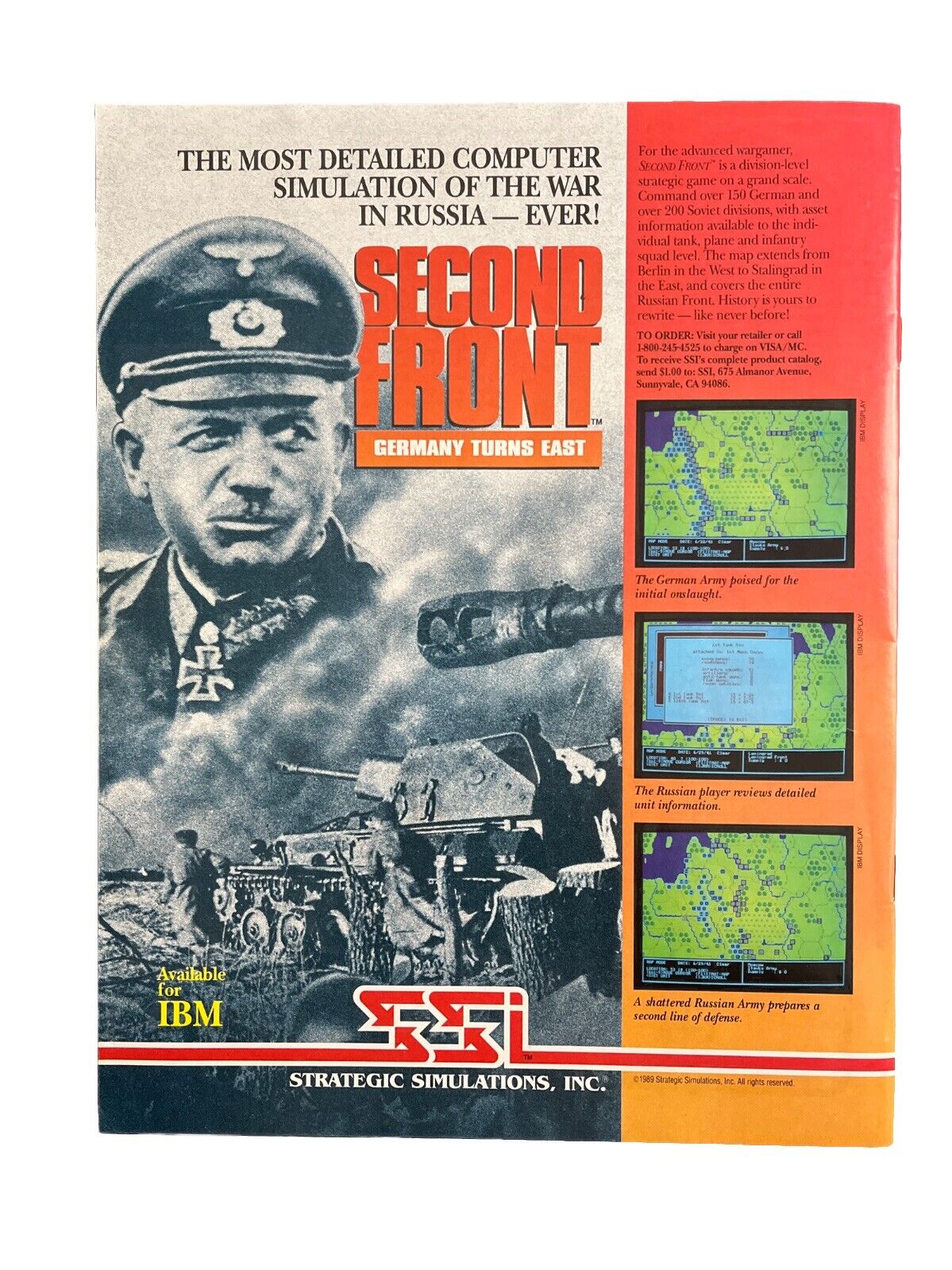 Strategy & Tactics Wargame Magazine #132 And Historical Board Game - Iron Cross